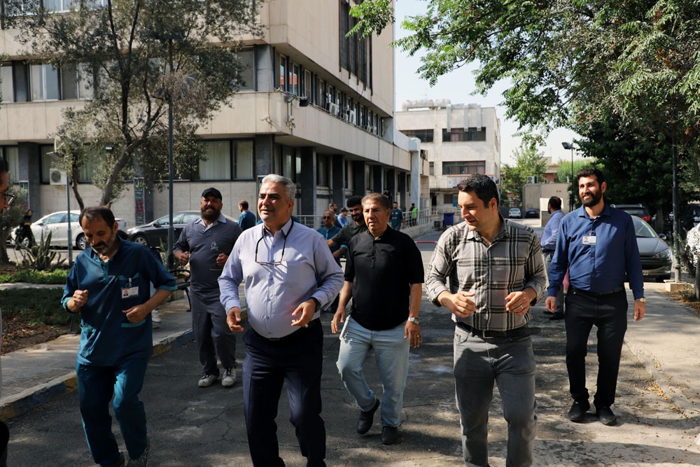 برگزاری ورزش همگانی ویژه همکاران بیمارستان سینا